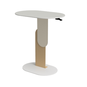 SULAVA M Height adjustable table White with front plates