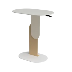 SULAVA M Height adjustable table White with front plates