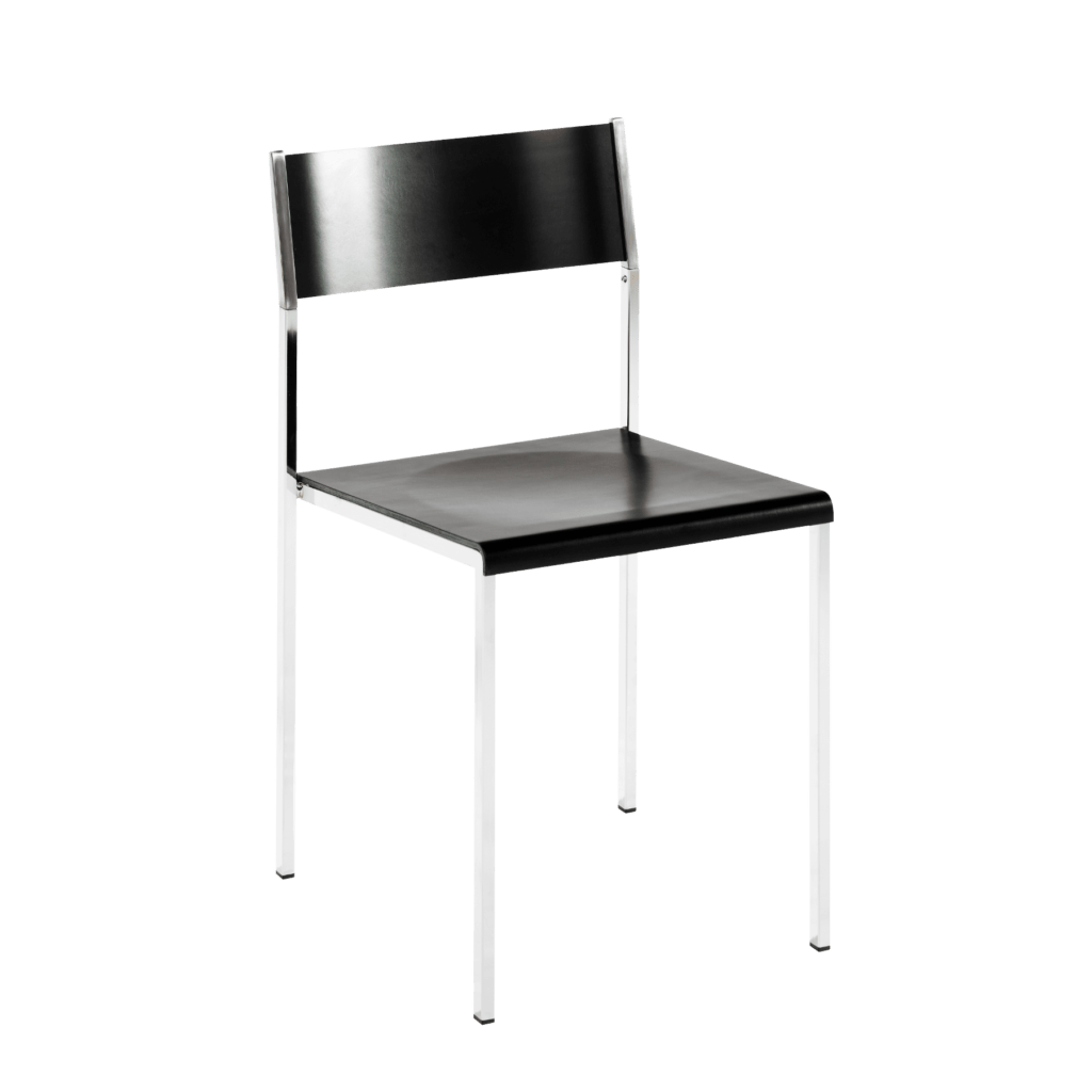 Flow stackable chair black