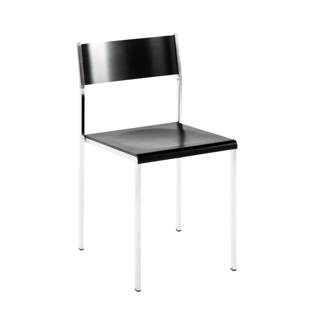 Flow stackable chair black
