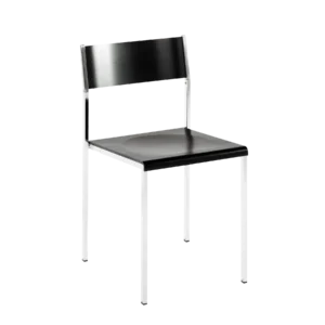 Flow stackable chair black