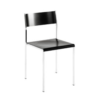 Flow stackable chair black