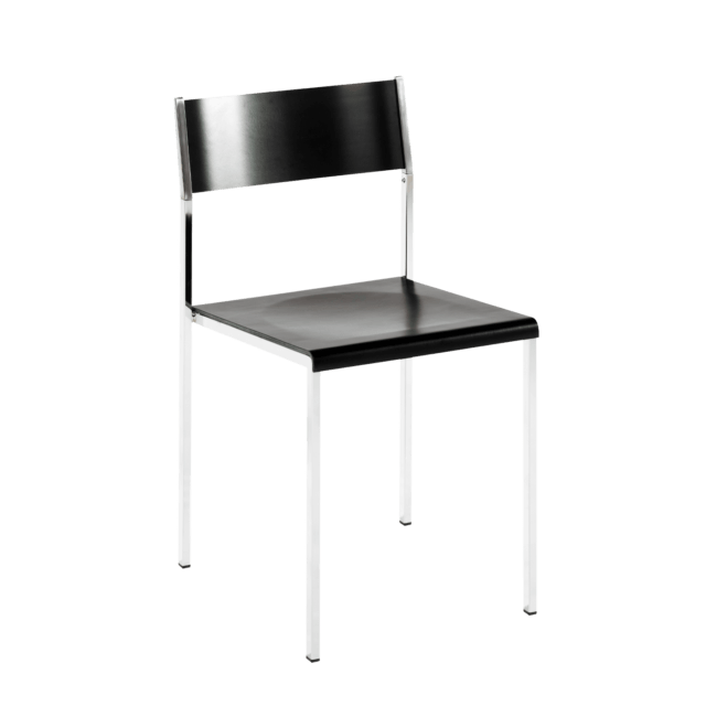 Flow stackable chair black