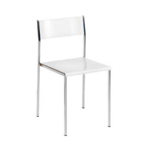 Flow stackable chair white