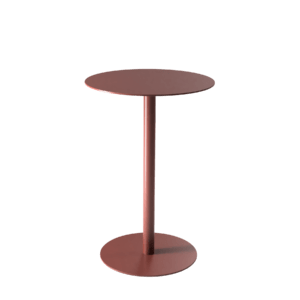 Pico Round sidetable Oxide red