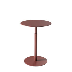Pico Height adjustable sidetable Oxide red