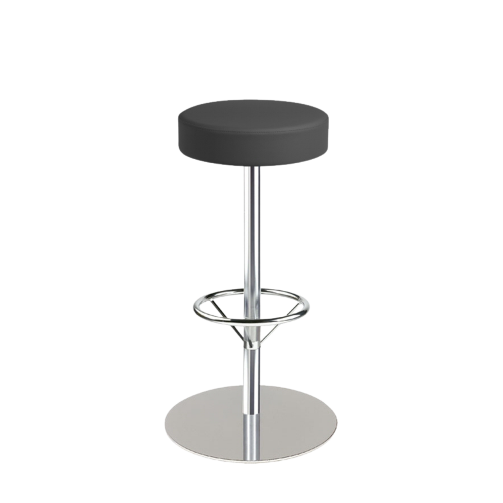 Classic bar chair with disc base