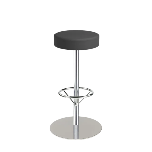 Classic bar chair with disc base