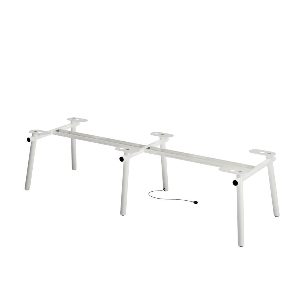 ROO 3 Conference table base with power outlets
