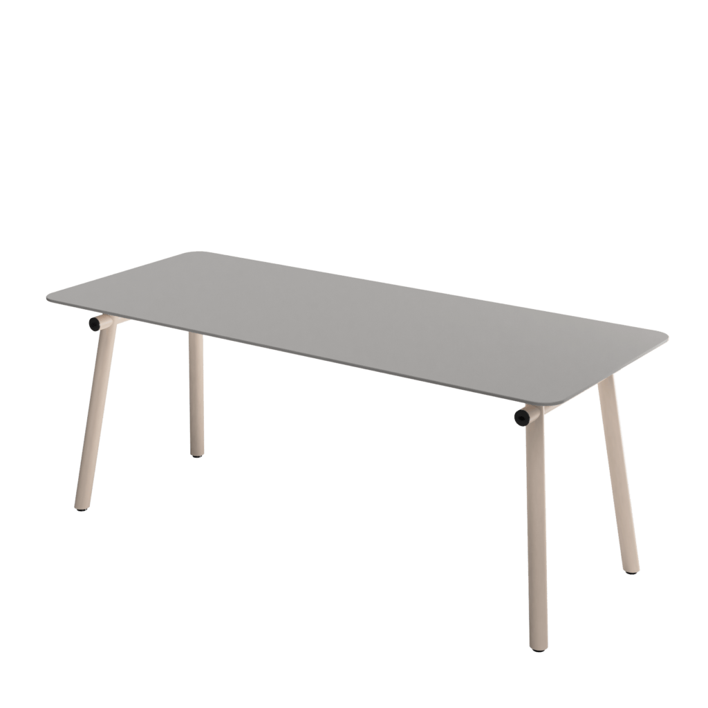 ROO Conference table leg with power outlets beige