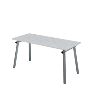 ROO Conference table leg with power outlets in grey