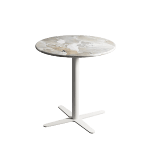 Hiili table base with recycled tabletop